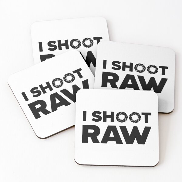 Item preview, I Shoot Raw - Photography Design (Black Text) designed and sold by STUDIO-72.