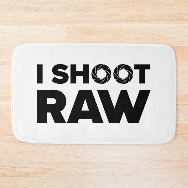 Item preview, I Shoot Raw - Photography Design (Black Text) designed and sold by STUDIO-72.