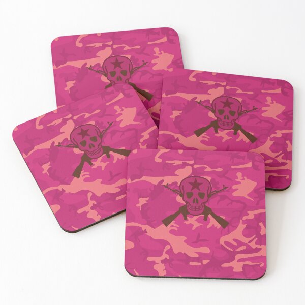 Item preview, Skull Army - Ruby and Rose Pink Camouflage designed and sold by uphome.