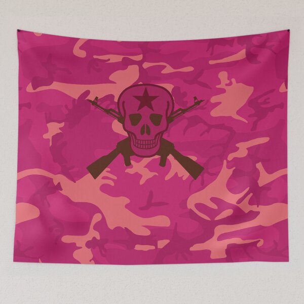Item preview, Skull Army - Ruby and Rose Pink Camouflage designed and sold by uphome.