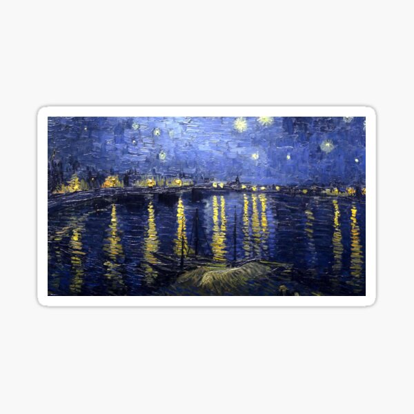 Aperçu de l'œuvre Nuit étoilée sur le Rhône - Vincent van Gogh créée et vendue par JapanHeavenArt.