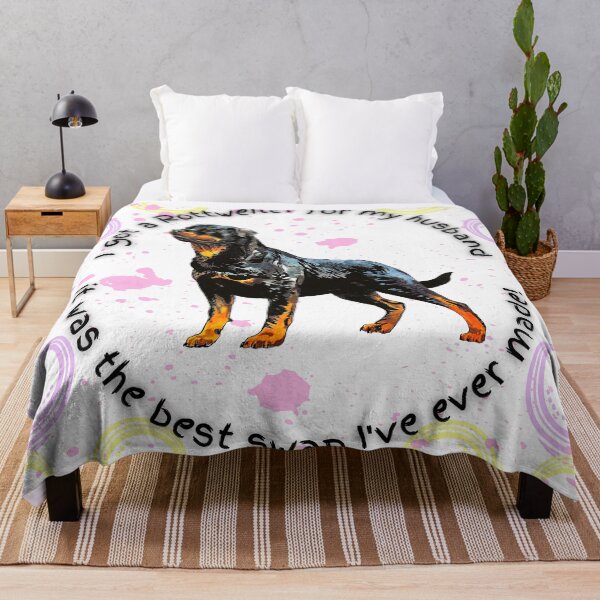 Item preview, Rottweiler Lovers - I got a rottweiler for my husband, funny dog designs designed and sold by dsrdirect.