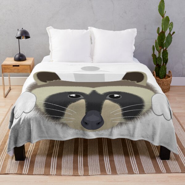 Item preview, Cute fluffy face of a raccoon in a hat and paws designed and sold by GAleksS.