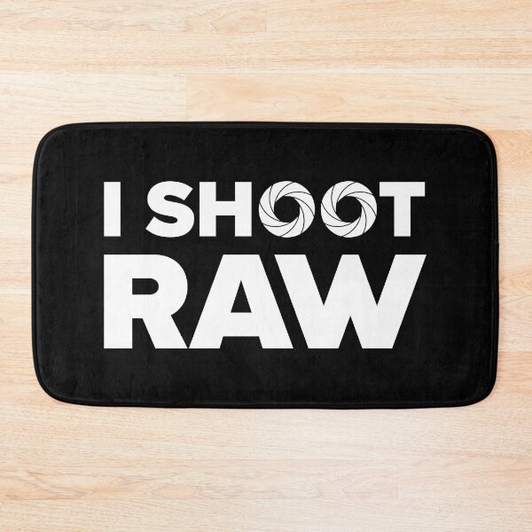 Item preview, I Shoot Raw - Photography Design (White Text) designed and sold by STUDIO-72.