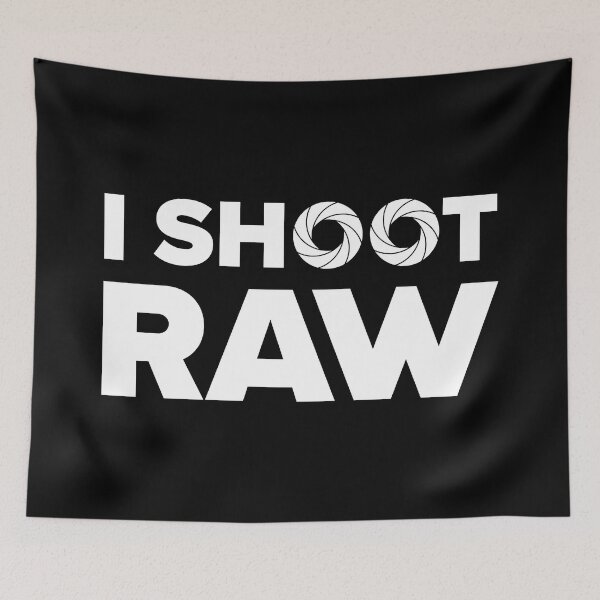 Item preview, I Shoot Raw - Photography Design (White Text) designed and sold by STUDIO-72.