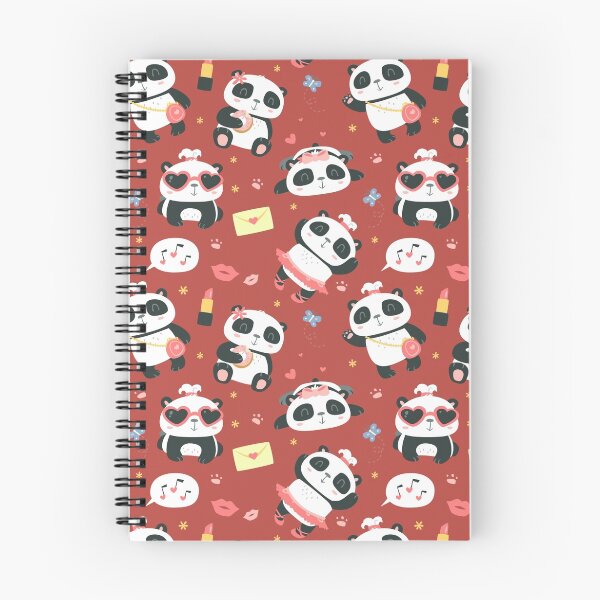 Item preview, cartoon style cute girl panda red pattern designed and sold by sunnyws.