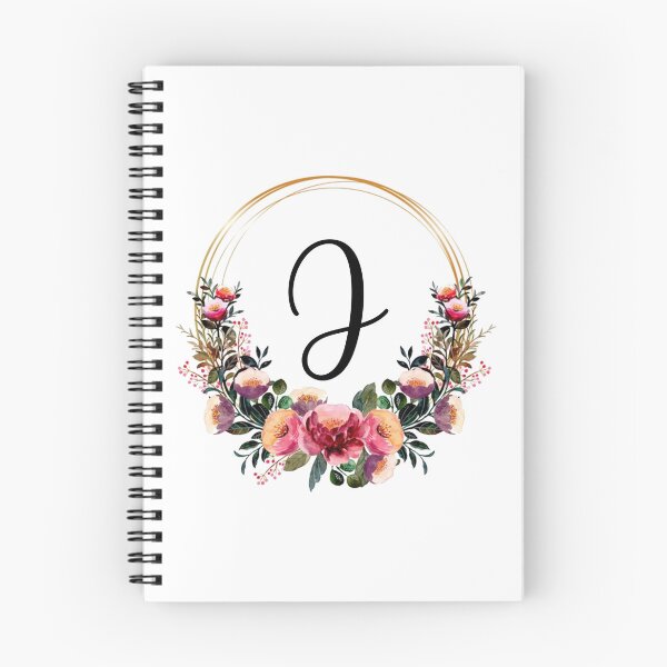 Item preview, Monogram with Pink Floral | Monogram Letter J designed and sold by JustSeasons.
