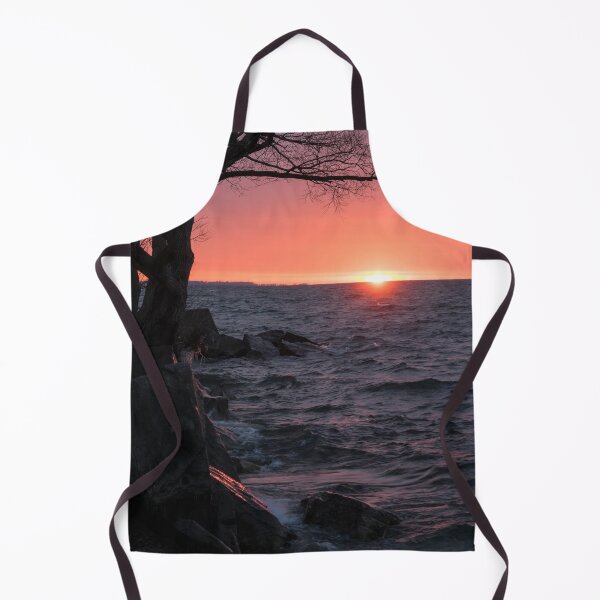 Item preview, Framed by Willows - Rough Waterside Sunrise on Lake Ontario in Toronto designed and sold by Georgia Mizuleva.