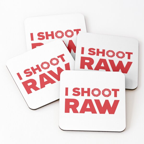 Item preview, I Shoot Raw - Photography Design (Red on White) designed and sold by STUDIO-72.