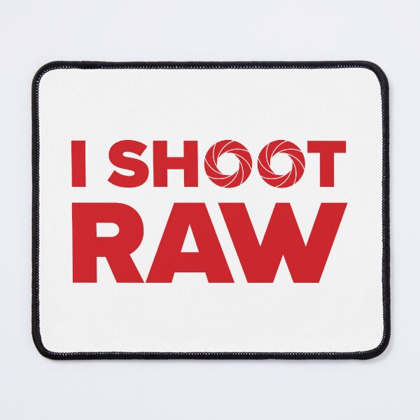 Item preview, I Shoot Raw - Photography Design (Red on White) designed and sold by STUDIO-72.