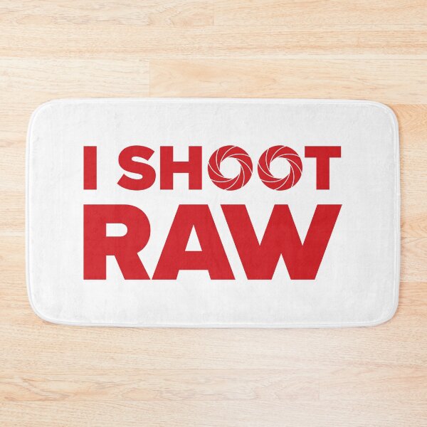 Item preview, I Shoot Raw - Photography Design (Red on White) designed and sold by STUDIO-72.