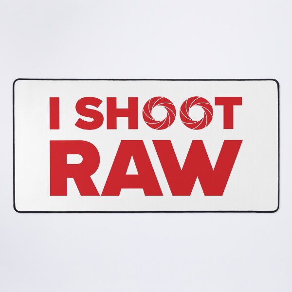 Item preview, I Shoot Raw - Photography Design (Red on White) designed and sold by STUDIO-72.