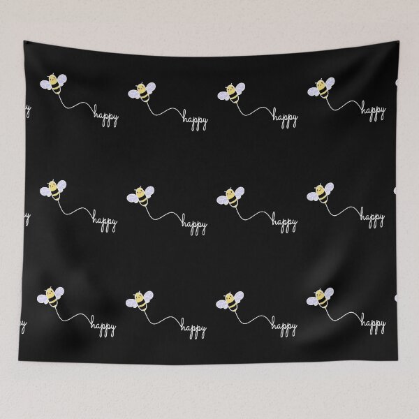 Item preview, BEE HAPPY - Happy environmental protection BEE pun designed and sold by urban-design.