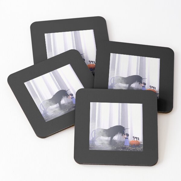 Item preview, Foggy Black Unicorn Witch Spell Photographic Print designed and sold by DahlilaJo.