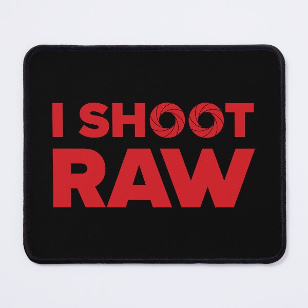 Item preview, I Shoot Raw - Photography Design (Red on Black) designed and sold by STUDIO-72.