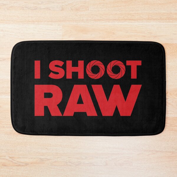 Item preview, I Shoot Raw - Photography Design (Red on Black) designed and sold by STUDIO-72.