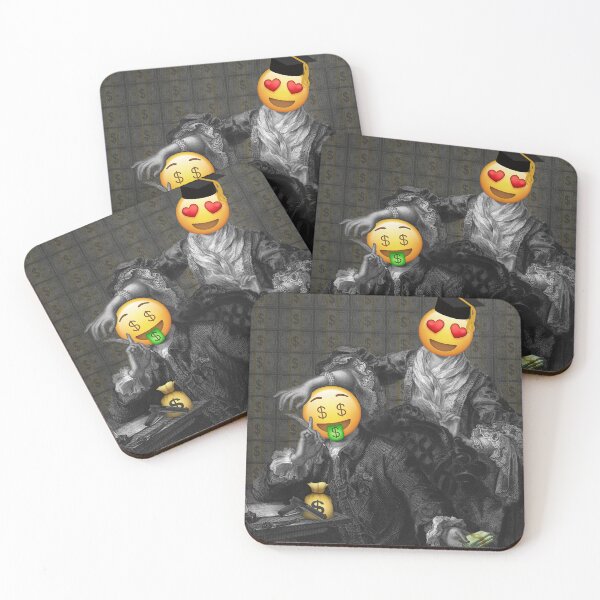 Item preview, Money Talks Museum Oil Painting Money Couple Emoji  designed and sold by SuccessHunters.