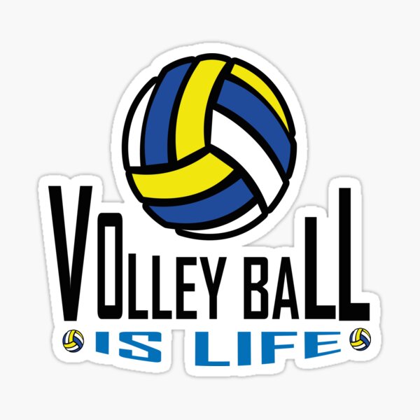 "VolleyBall Is Life Vb Ball " Sticker by Heavdaiin Redbubble
