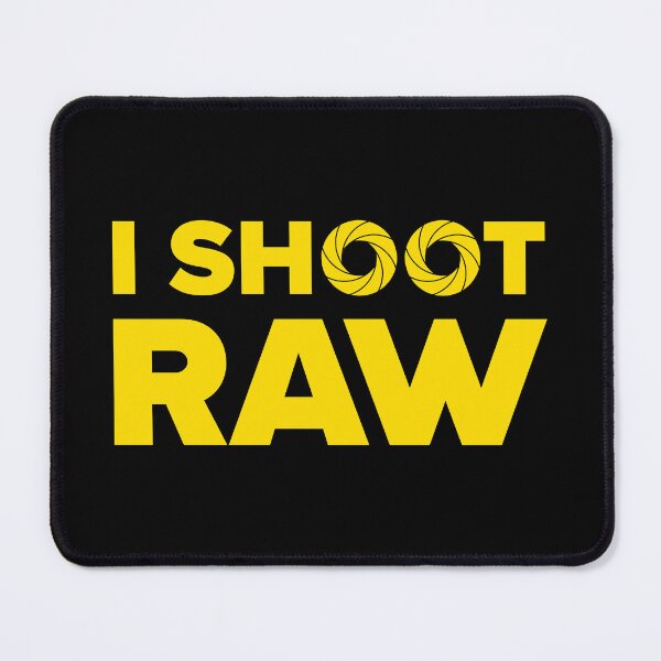 Item preview, I Shoot Raw - Photography Design (Yellow on Black) designed and sold by STUDIO-72.
