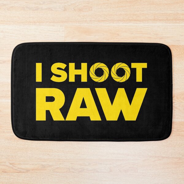 Item preview, I Shoot Raw - Photography Design (Yellow on Black) designed and sold by STUDIO-72.