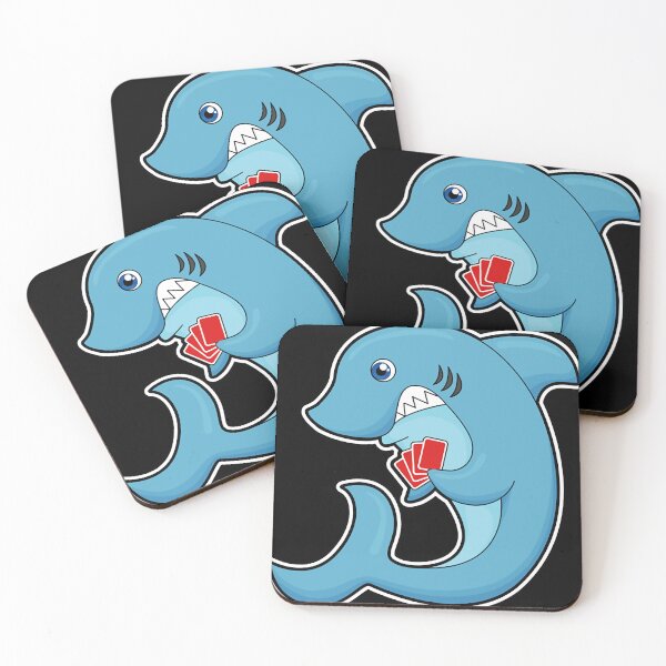 Item preview, Shark at Poker with Poker cards Cap designed and sold by burmanybmorg.