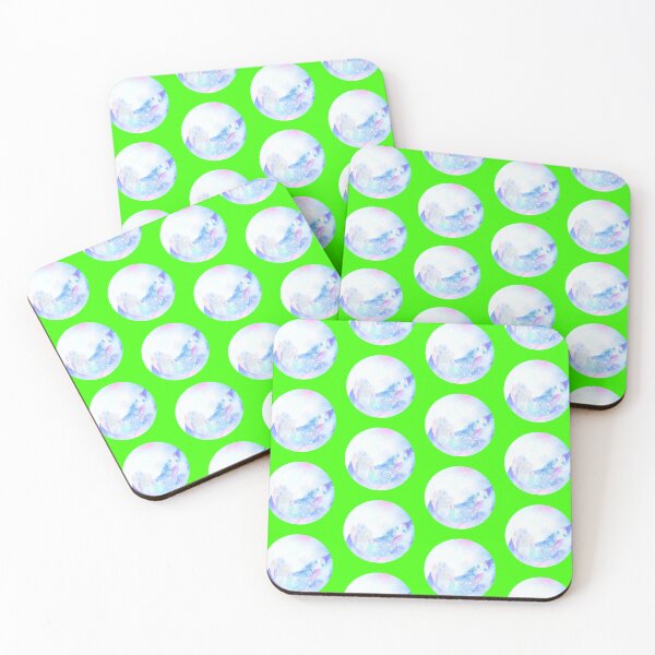 Item preview, Watercolor blue circle | aqua color painting pattern designed and sold by lausn.