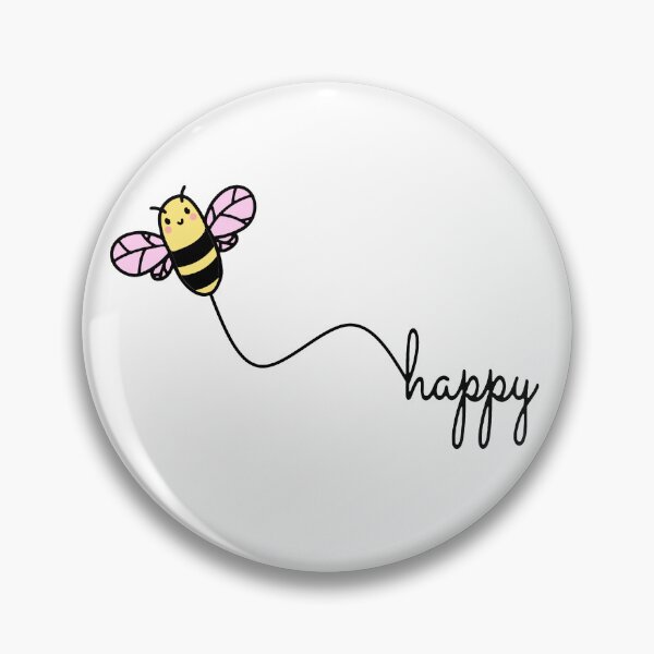 Item preview, BEE HAPPY - Happy Environmental Protection BEE - Cute pun designed and sold by urban-design.