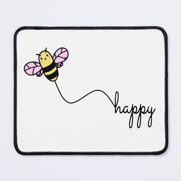 Item preview, BEE HAPPY - Happy Environmental Protection BEE - Cute pun designed and sold by urban-design.