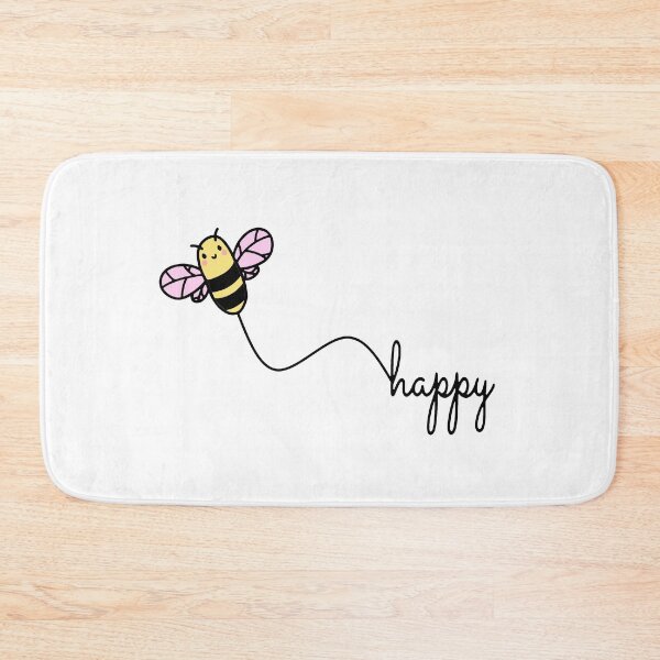 Item preview, BEE HAPPY - Happy Environmental Protection BEE - Cute pun designed and sold by urban-design.