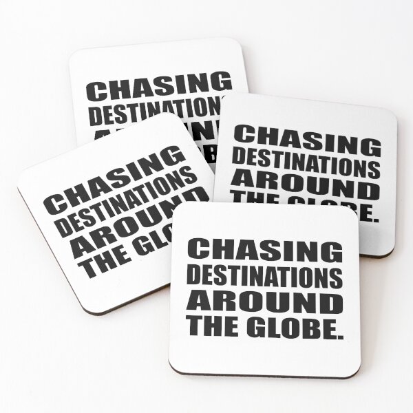 Item preview, Chasing destinations around the globe designed and sold by Colorfulandfun.