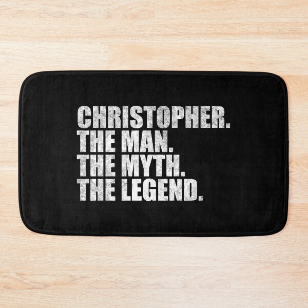 Item preview, Christopher Name Christopher The Man The Myth The legend designed and sold by Teelogic.