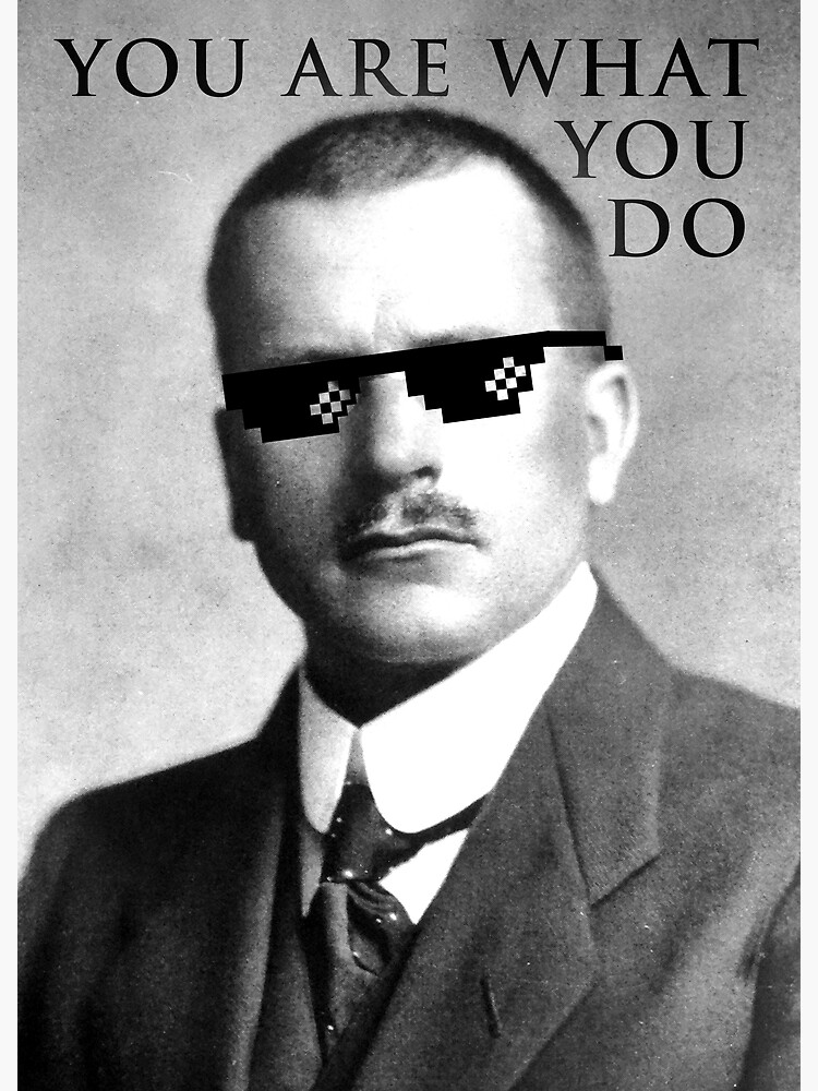 "Carl Jung You are What you Do" Poster by enignome Redbubble