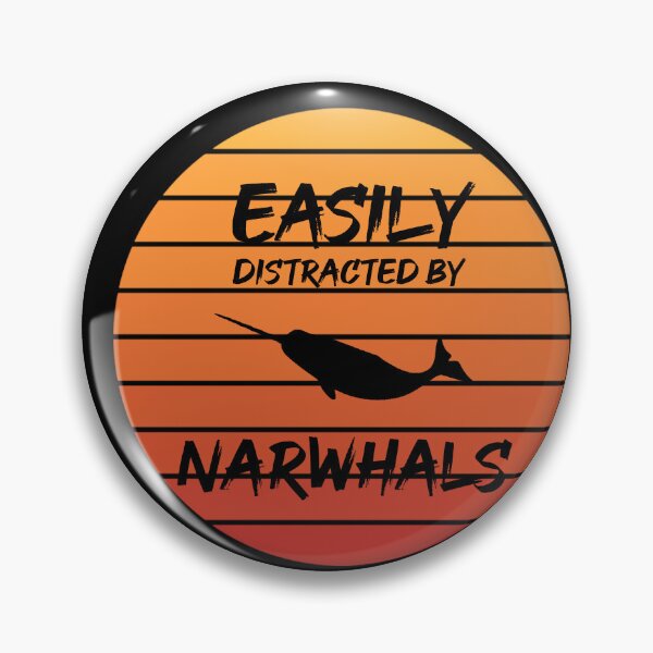 Item preview, Easily Distracted By Narwhals designed and sold by Red123shop.