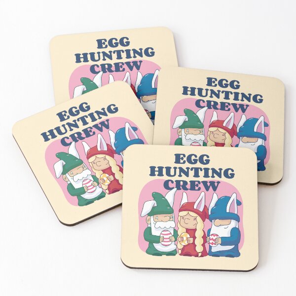 Item preview, Egg hunting crew - Gnome hunting designed and sold by Paperfly Studio.