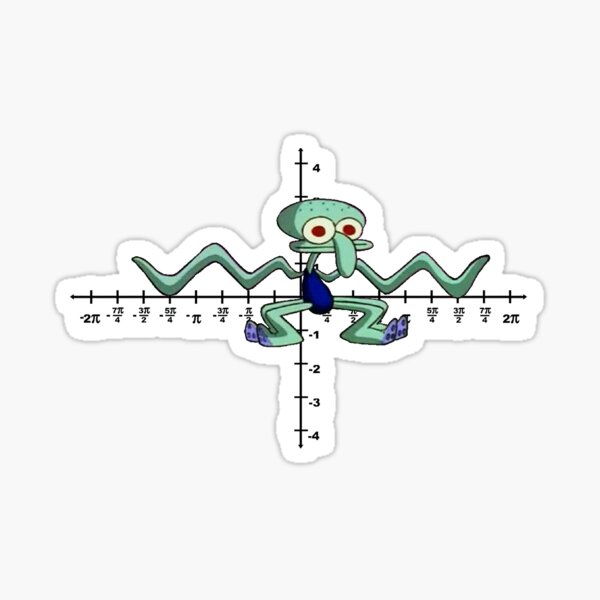 Trigonometric Squidward Sticker