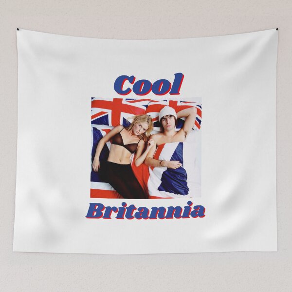 Item preview, Cool Britannia Liam Gallagher (Oasis) & Patsy Kensit - Britpop Union Jack 90s Festival Glastonbury Wear designed and sold by raretshirtsuk.