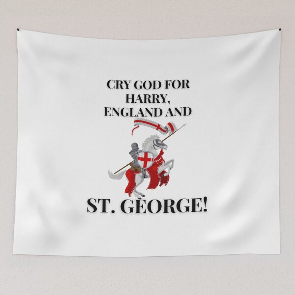 Item preview, Cry God For Harry, England & St George, Patriotic England Design - St George's Day Queens Platinum Jubilee World Cup designed and sold by raretshirtsuk.