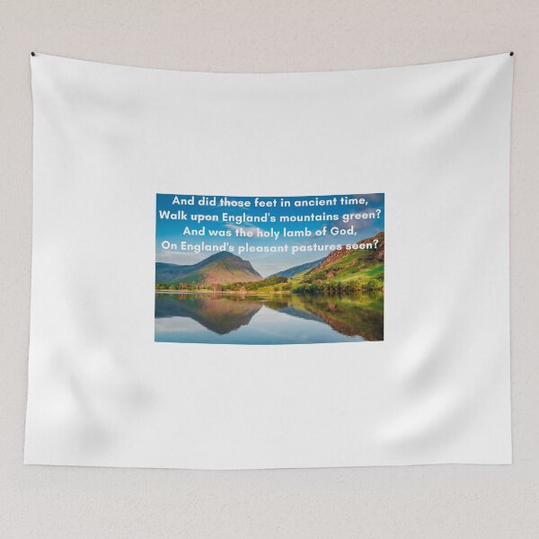 Item preview, Jerusalem Hymn Lyrics, Patriotic England Design - St George's Day Queens Platinum Jubilee World Cup designed and sold by raretshirtsuk.
