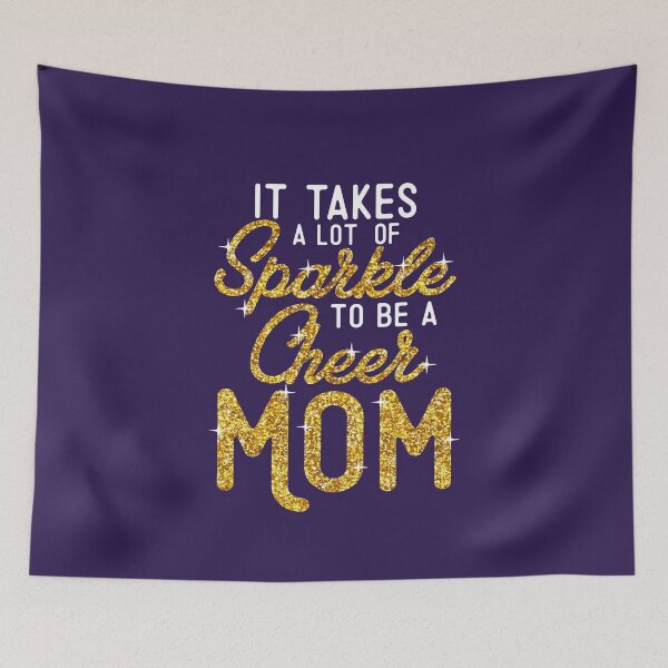 Item preview, Cheerleader Mama Funny It takes a lot of sparkle to be a cheer mom cute letters  designed and sold by alenaz.