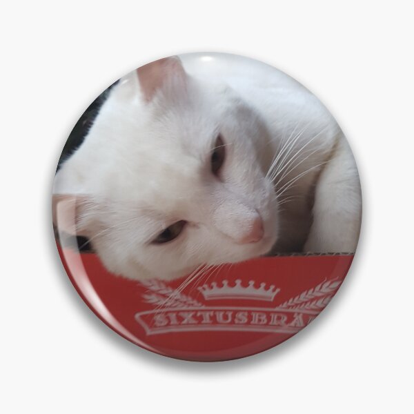 Item preview, white cat designed and sold by barbich.