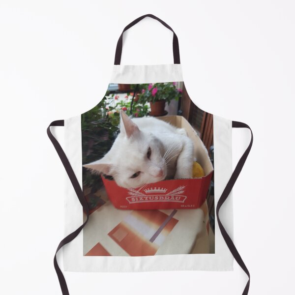 Item preview, white cat designed and sold by barbich.
