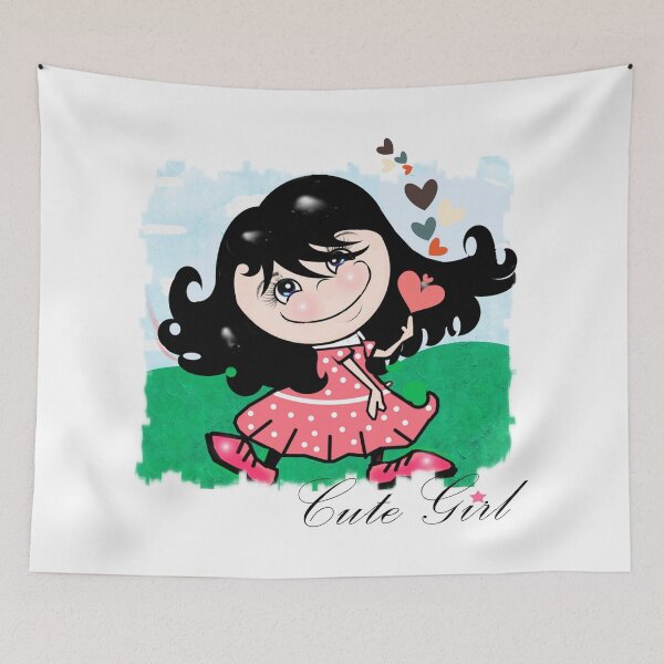 Item preview, Cute girl  designed and sold by Shirley cute art .