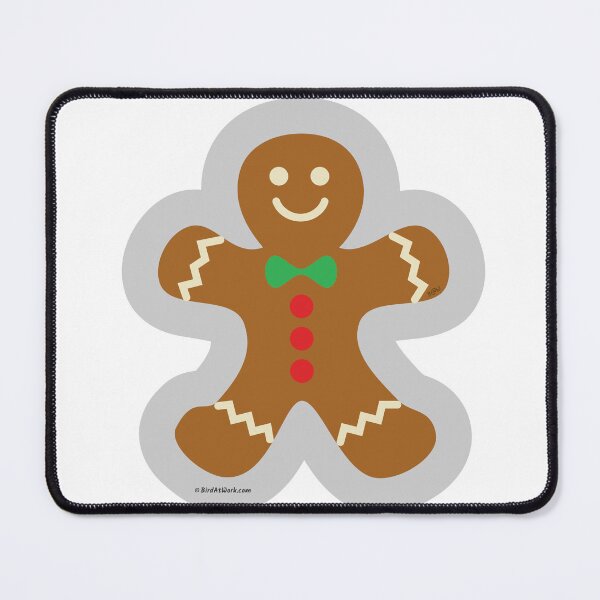 Item preview, Gingerbread Man Making The Angel In The Snow designed and sold by BirdAtWork.