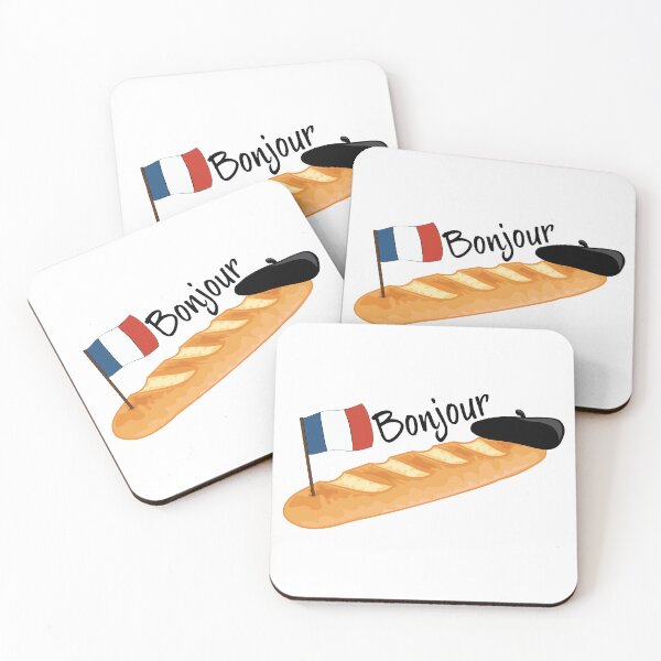 Item preview, Bonjour Oui Oui Baguette - Funny French  designed and sold by TheInkElephant.