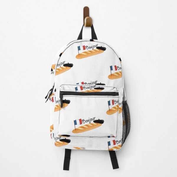 Item preview, Bonjour Oui Oui Baguette - Funny French designed and sold by TheInkElephant.