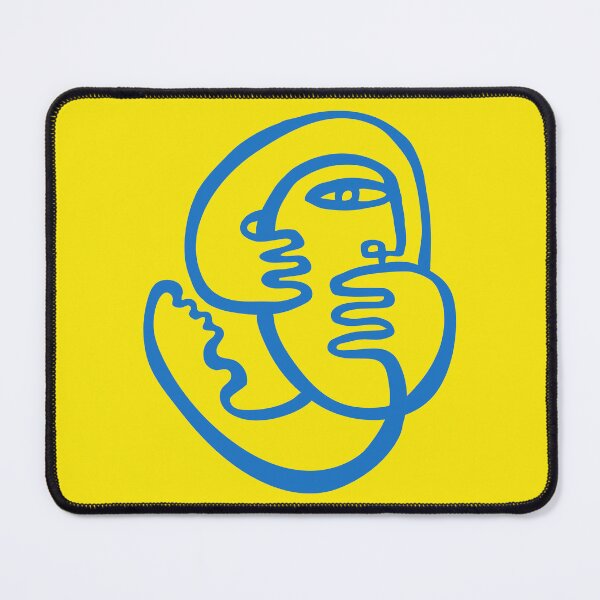 Item preview, Support Ukraine - Think Back Blue on Yellow designed and sold by ceciliawaxberg.