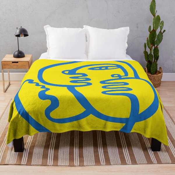 Item preview, Support Ukraine - Think Back Blue on Yellow designed and sold by ceciliawaxberg.