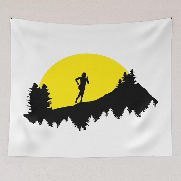 Item preview, Trail running, running, runner, woman designed and sold by claudiasartwork.