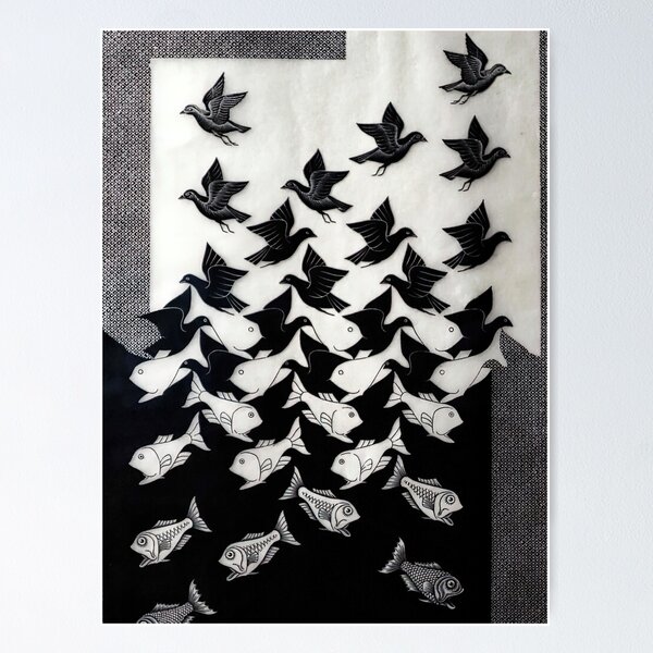 Item preview, Sky and Water II by M.C. Escher designed and sold by AestheticsXarts.