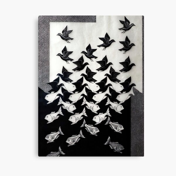 Aperçu de l'œuvre Ciel et eau II de M.C. Escher créée et vendue par AestheticsXarts.
